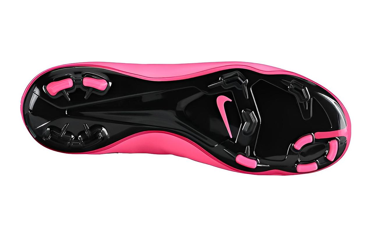 Shop 大童 Nike JR Mercurial Vapor X FG 硬場地 防滑透氣足球鞋 粉黑