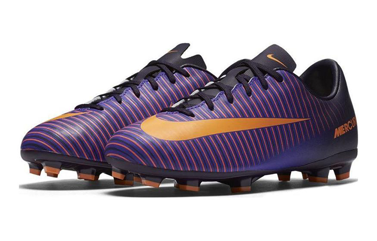 Lookbook 兒童 Nike JR Mercurial Victory 6 FG 硬地足球鞋 紫黃