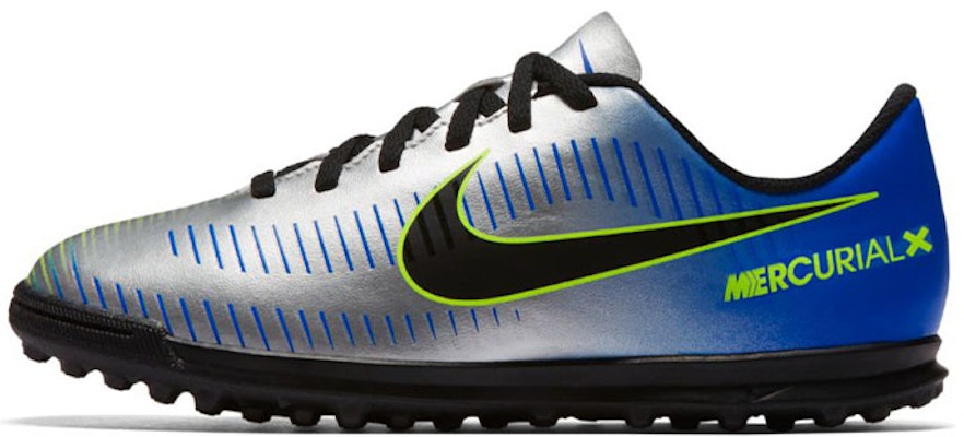 (Youth) Nike JR Mercurialx Victory 6 TF 'Silver Blue' 921497-407 Buy (Youth) Nike JR Mercurialx Victory 6 TF 'Silver Blue' 921497-407