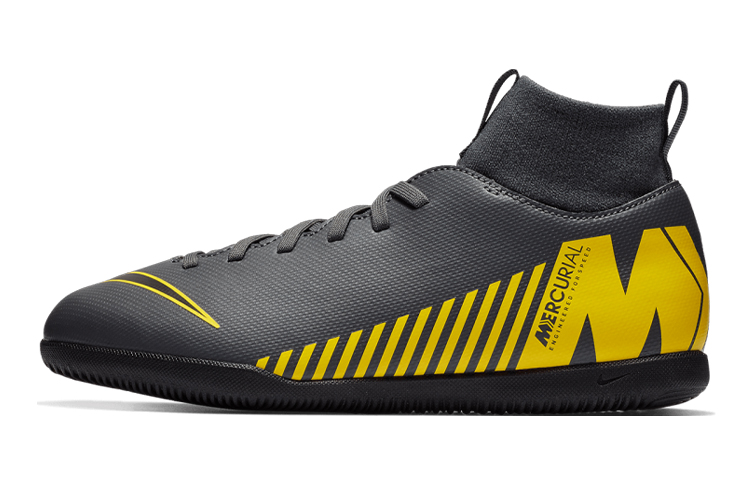 (Youth) Nike JR Superflyx 6 Club IC 'Grey Yellow' AH7346-070