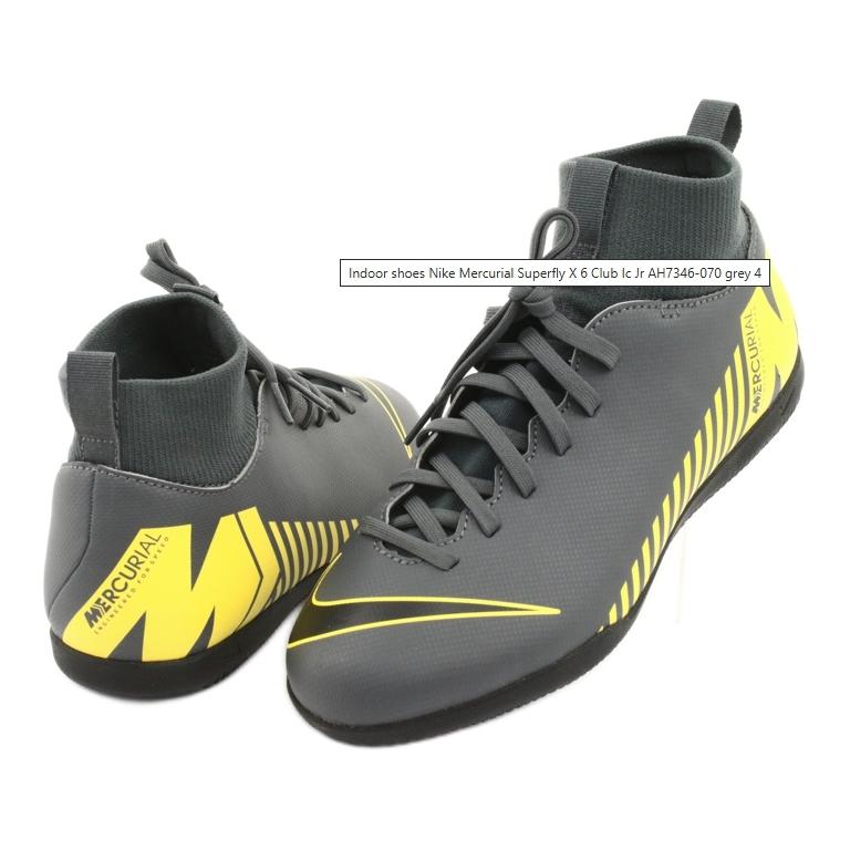 Shop (JR) Nike JR Superflyx 6 Club IC ''Gris Jaune'' AH7346-070