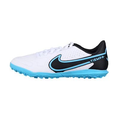 (Youth) Nike JR Tiempo Legend 9 Club TF Turf Shoes 'White Blue Black'