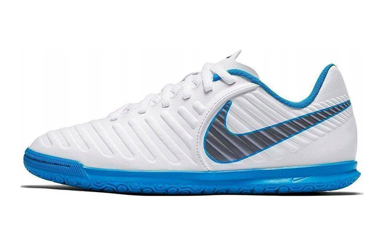 (Youth) Nike JR Tiempo Legend Club IC 'White Black Blue' AH7260-107