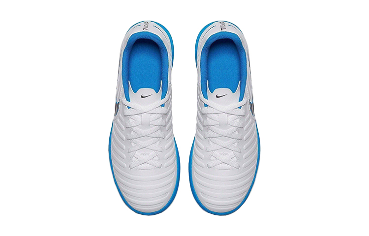 Shop (JR) 耐克JR Tiempo Legend Club IC '白黑蓝'足球鞋 AH7260-107