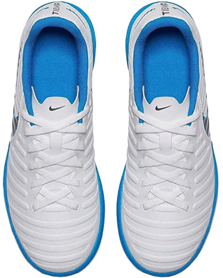 (JR) 耐克JR Tiempo Legend Club IC '白黑蓝'足球鞋 AH7260-107 Shop (JR) 耐克JR Tiempo Legend Club IC '白黑蓝'足球鞋 AH7260-107