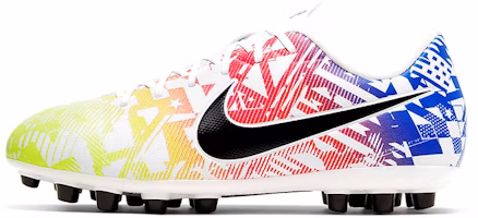 (Youth) Nike Jr Vapor 13 Academy NJR AG Artificial Grass 'White Blue Yellow' CV9350-104 (Youth) Nike Jr Vapor 13 Academy NJR AG Artificial Grass 'White Blue Yellow' CV9350-104