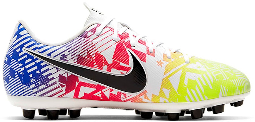 (Youth) Nike Jr Vapor 13 Academy NJR AG Artificial Grass 'White Blue Yellow' CV9350-104 Order (Youth) Nike Jr Vapor 13 Academy NJR AG Artificial Grass 'White Blue Yellow' CV9350-104