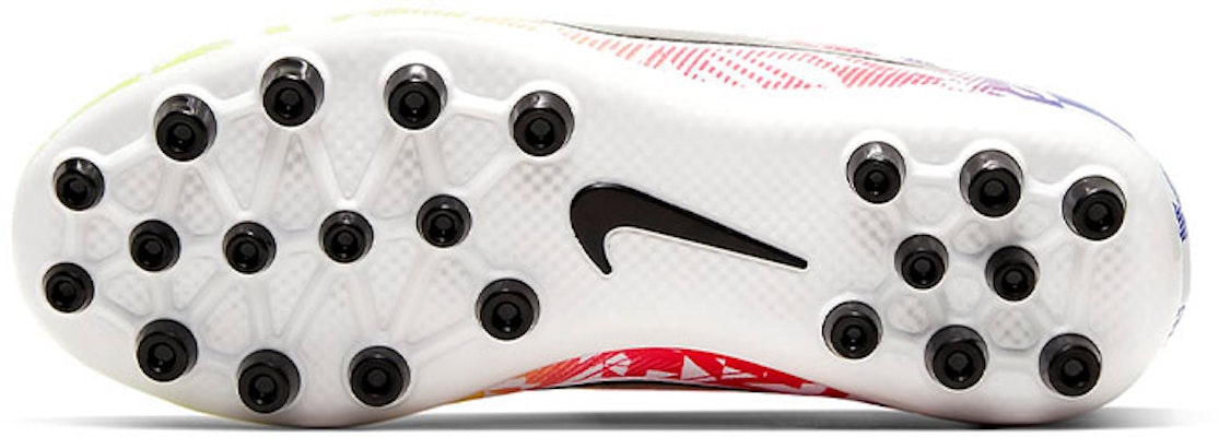 (Youth) Nike Jr Vapor 13 Academy NJR AG Artificial Grass 'White Blue Yellow' CV9350-104 Details for (Youth) Nike Jr Vapor 13 Academy NJR AG Artificial Grass 'White Blue Yellow' CV9350-104