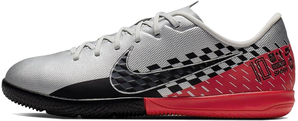 (Youth) Nike JR VAPOR 13 ACADEMY NJR IC Indoor Court CHROME 'Silver Red' AT8139-006 Buy (Youth) Nike JR VAPOR 13 ACADEMY NJR IC Indoor Court CHROME 'Silver Red' AT8139-006