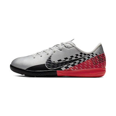 (Youth) Nike JR VAPOR 13 ACADEMY NJR IC Indoor Court CHROME 'Silver Red'