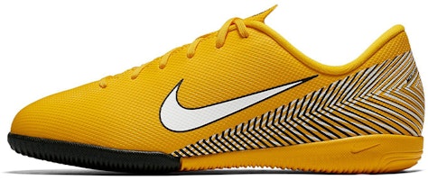 (Youth) Nike JR Vaporx 12 Academy NJR IC Neymar Indoor Court Soccer Cleats/Football Boots Yellow White AO9474-710 (Youth) Nike JR Vaporx 12 Academy NJR IC Neymar Indoor Court Soccer Cleats/Football Boots Yellow White AO9474-710