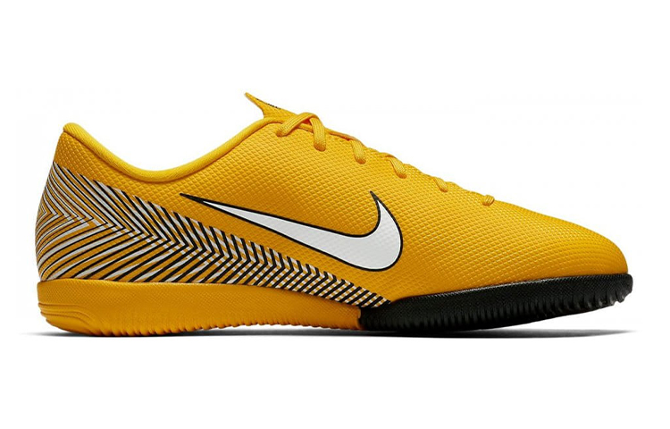 Order (JR) Nike JR Vaporx 12 Academy NJR IC Neymar Sepatu Futsal Warna Kuning Putih AO9474-710