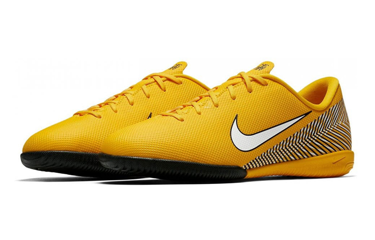 Lookbook (JR) Nike JR Vaporx 12 Academy NJR IC Neymar Sepatu Futsal Warna Kuning Putih AO9474-710