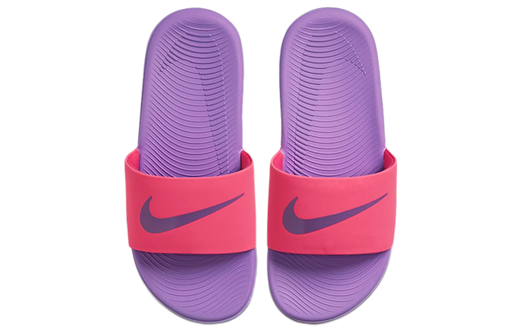 (Youth) Nike Kawa Purple Pink Slippers 'Pink Purple' 圖 3