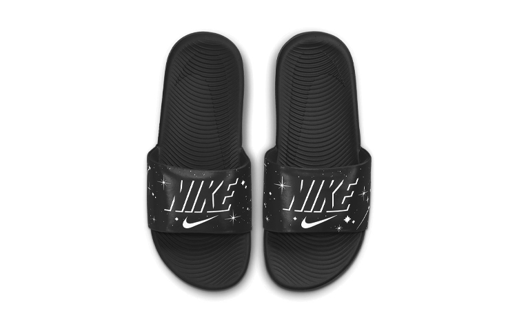 Lookbook 兒童 Nike Kawa SE 2 黑色 拖鞋