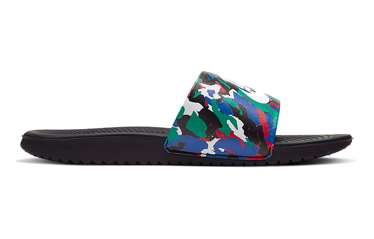 (Youth) Nike Kawa SE MC Slippers Black/Rainbow 圖 2