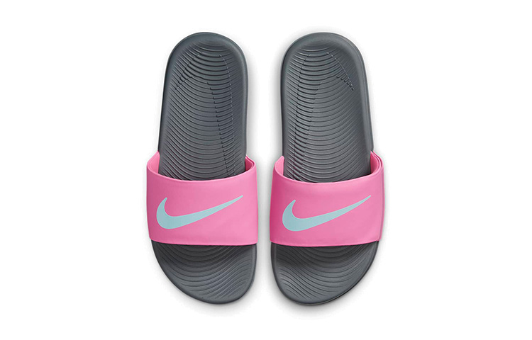 (Youth) Nike Kawa Slide (/) Black/Pink/Blue 圖 3