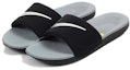 Lookbook (JR) Nike Kawa Slide 'Hitam Perak Metalik' 819352-009