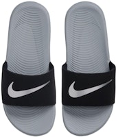 (JR) ナイキ カワ スライド (ブラック/メタリックシルバー) 819352-009 Shop (JR) ナイキ カワ スライド (ブラック/メタリックシルバー) 819352-009