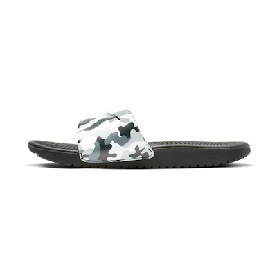 (Youth) Nike Kawa Slide Print 'Wolf Grey'