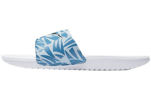 Buy (JR) Nike Kawa Slide Cetakan Putih Biru Selipar 'Putih Biru' 819359-101