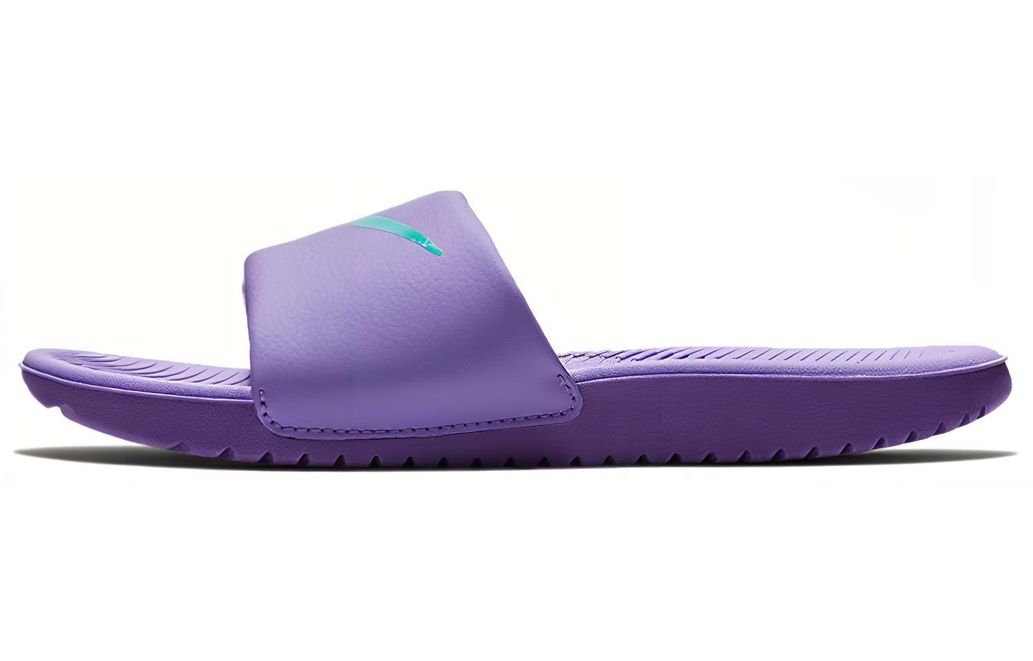 Buy (JR) 耐克卡瓦紫色拖鞋 819352-500