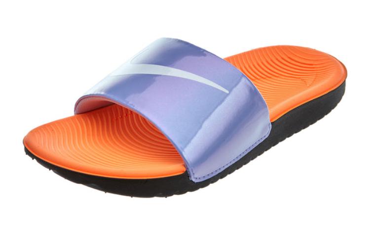 Order 兒童 Nike Kawa 滑鞋 舒適百搭 防滑耐磨 兒童拖鞋 紫橙