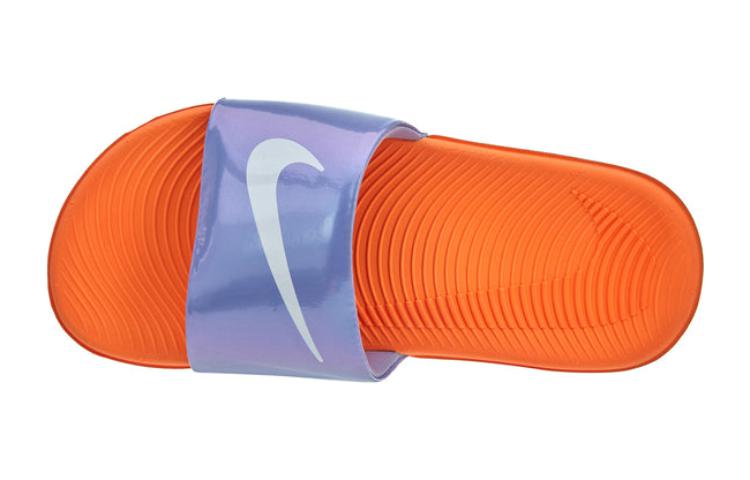 Lookbook 兒童 Nike Kawa 滑鞋 舒適百搭 防滑耐磨 兒童拖鞋 紫橙
