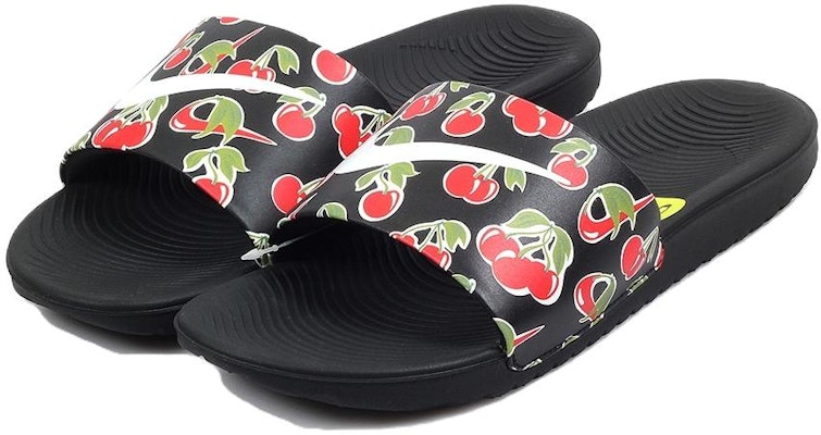 (Youth) Nike Kawa Slide SE Picnic 'Cherry' CJ4123-001 Lookbook (Youth) Nike Kawa Slide SE Picnic 'Cherry' CJ4123-001