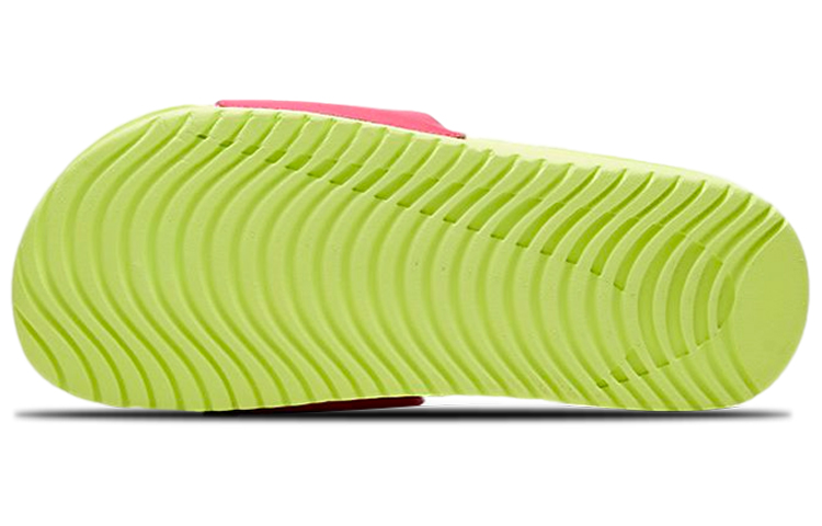 (Youth) Nike Kawa Yellow Pink Slippers 圖 4
