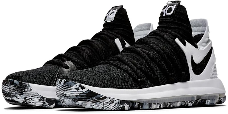 (Youth) Nike KD 10 'Black White' 918365-008 Lookbook (Youth) Nike KD 10 'Black White' 918365-008