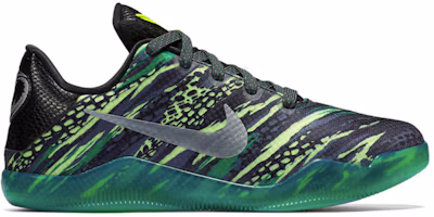 Order GS大童 Nike Kobe 11 EM Low 綠蛇實戰籃球鞋 黑綠
