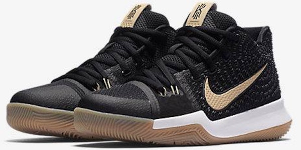 耐吉Kyrie 3 黑色口香糖 中筒實戰籃球鞋 男款 黑色 Buy 耐吉Kyrie 3 黑色口香糖 中筒實戰籃球鞋 男款 黑色