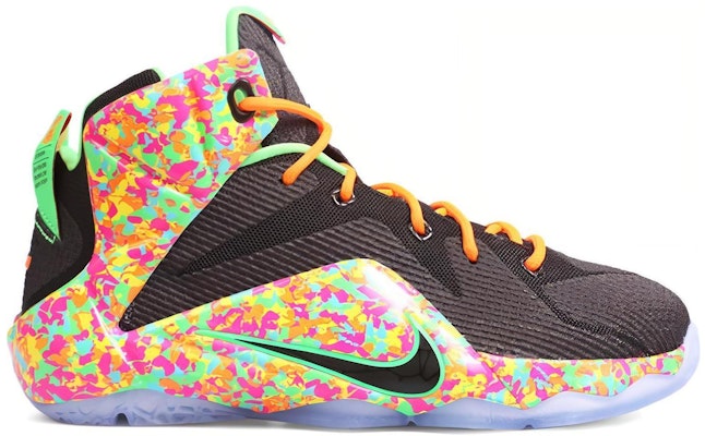 (JR) 耐克LeBron 12 '早餐麦片'篮球鞋 685181-008 Order (JR) 耐克LeBron 12 '早餐麦片'篮球鞋 685181-008