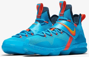 GS大童 Nike LeBron 14 可可海灘 湖藍色 實戰籃球鞋 Buy GS大童 Nike LeBron 14 可可海灘 湖藍色 實戰籃球鞋