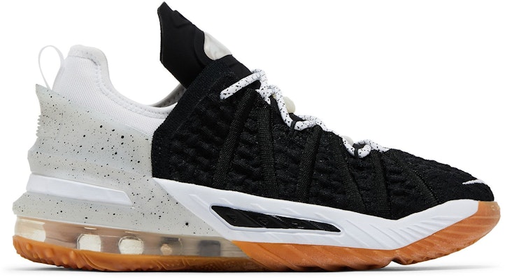 (Youth) Nike LeBron 18 'Black White Gum' CW2760-007 Buy (Youth) Nike LeBron 18 'Black White Gum' CW2760-007