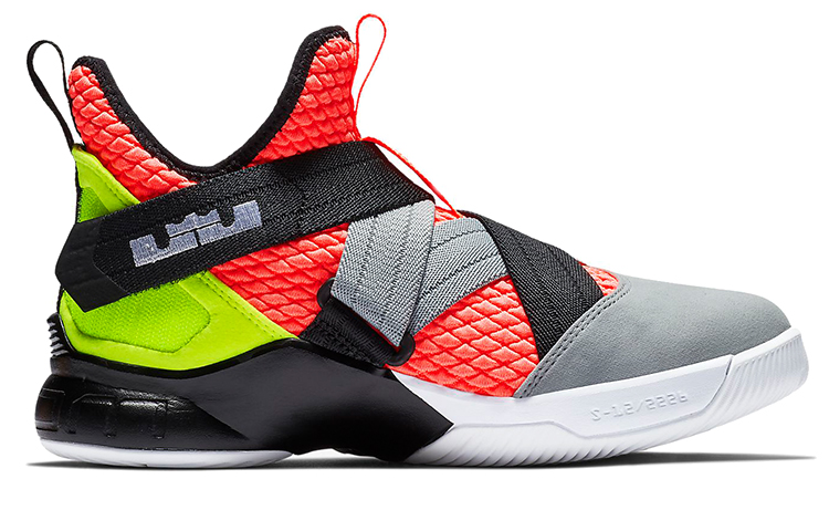 Order GS大童 Nike LeBron Zoom Soldier 12 SFG 詹姆斯 士兵12 低筒實戰籃球鞋 紅綠灰