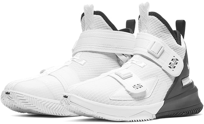 (JR) Nike LeBron Soldier 13 Flyease 'Putih Hitam' CJ1317-100 Lookbook (JR) Nike LeBron Soldier 13 Flyease 'Putih Hitam' CJ1317-100
