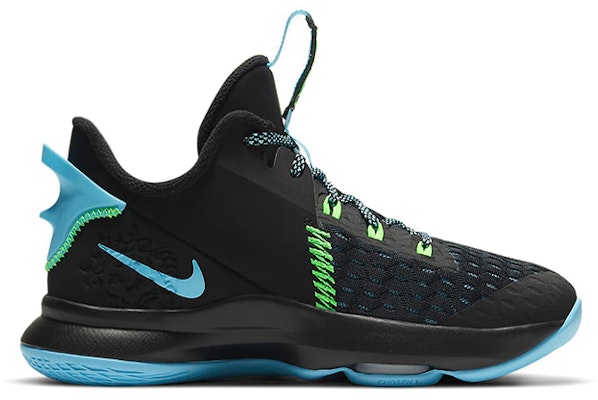 (Youth) Nike LeBron Witness 5 'Black Light Blue Fury' CT4629-004 Order (Youth) Nike LeBron Witness 5 'Black Light Blue Fury' CT4629-004