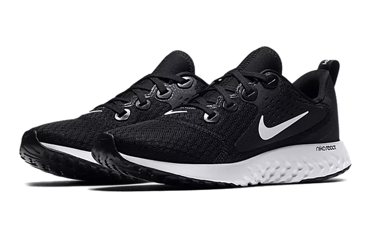 Lookbook Nike Legend React 1 低筒 跑步鞋 GS 黑白
