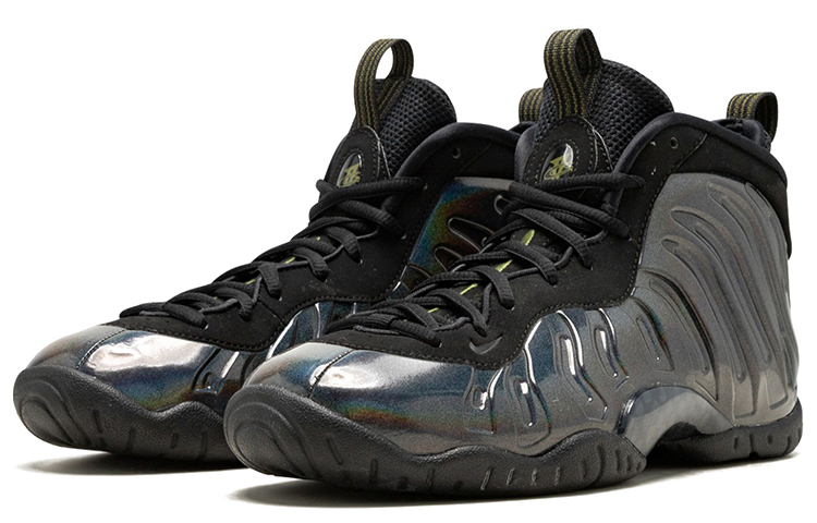 Order Nike Foamposite One Legion Green 全像投影 高筒 復古籃球鞋 GS 黑