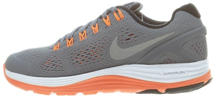 (Youth) Nike Lunarglide 4 Low-Top Grey/Orange 525368-002 (Youth) Nike Lunarglide 4 Low-Top Grey/Orange 525368-002
