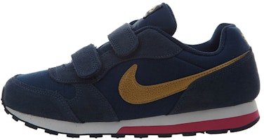 (Youth) Nike MD Runner 2 'Navy Metallic Gold' 807320-406 (Youth) Nike MD Runner 2 'Navy Metallic Gold' 807320-406