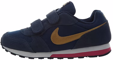 (Youth) Nike MD Runner 2 'Navy Metallic Gold' 807320-406 (Youth) Nike MD Runner 2 'Navy Metallic Gold' 807320-406