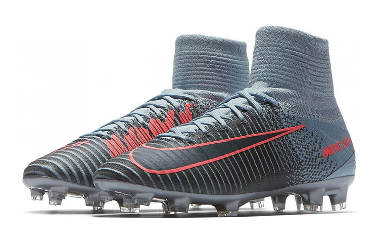 Lookbook 兒童 Nike JR Mercurial Superfly 5 刺客 11 DF FG 硬地足球鞋 灰藍色
