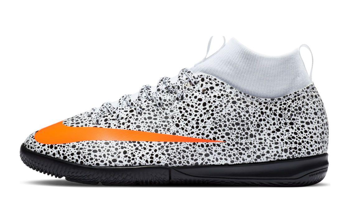 (Youth) Nike Mercurial Superfly 7 Academy CR7 IC 'White Black Orange' CV3464-180