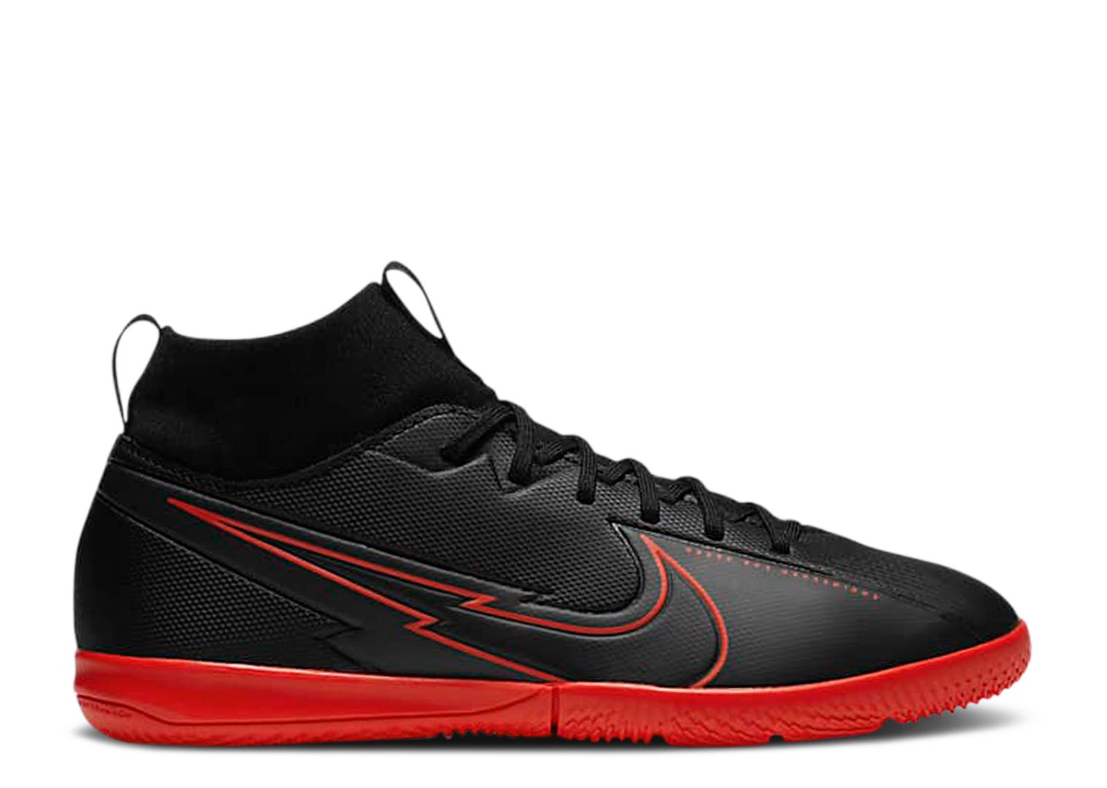 (Youth) Nike Mercurial Superfly 7 Academy IC 'Black Chile Red' AT8135-060