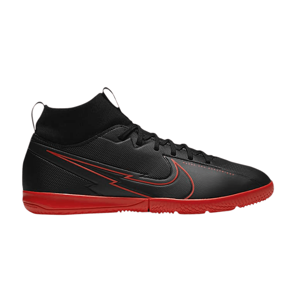 (Youth) Nike Mercurial Superfly 7 Academy IC 'Black Chile Red' AT8135-060