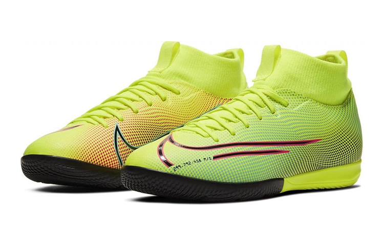 Lookbook 兒童 Nike JR Superfly 7 刺客 13 Academy MDS IC 室內場地足球鞋 螢光黃