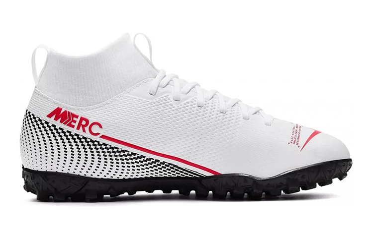 Order (JR) 耐克Mercurial Superfly 7学院TF白红色足球鞋 AT8143-160